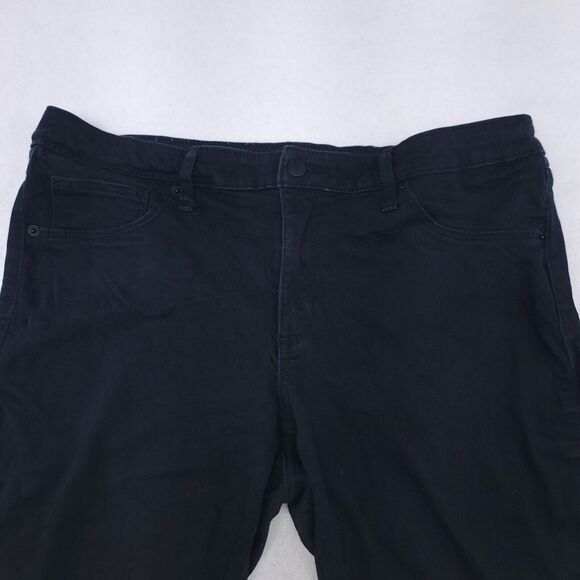 Universal Thread Casual Dark Wash Button Chino Pants Womens Size 14/32R Black - Picture 1 of 12